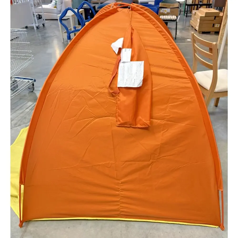 IKEA STRANDON Sun Wind Shelter Beach Tent Orange Yellow-NEW